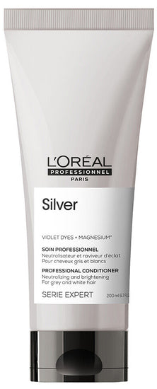 L'orealSilver Purple Conditioner for Brassy Hair 6.7oz - L’oreal | Available at Plush Salon, Oakdale, PA