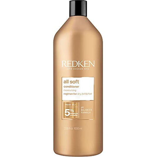 Redken All Soft Argan Oil Conditioner 1 Liter 33.8 Fl Oz - Redken | Available at Plush Salon, Oakdale, PA