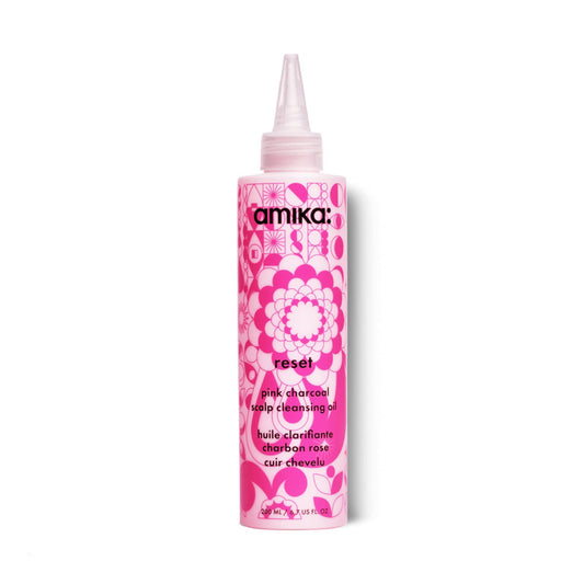 Amika Reset Pink Charcoal Scalp Cleansing Oil 6.7 oz - The Warehouse Salon | Available at Plush Salon, Oakdale, PA