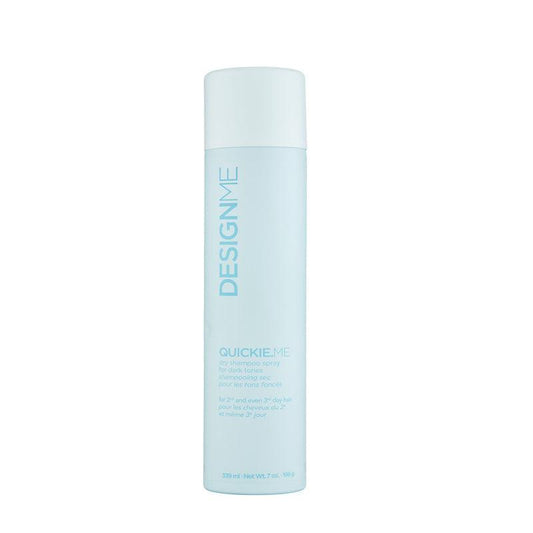 Design.Me Dry Shampoo Spray Brunette & Dark Tones 7oz - The Warehouse Salon | Available at Plush Salon, Oakdale, PA