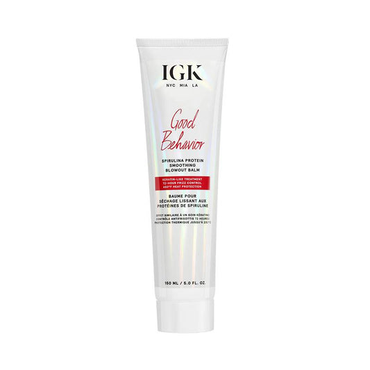 IGK GOOD BEHAVIOR Protein Smoothing Blowout Balm 5oz - The Warehouse Salon | Available at Plush Salon, Oakdale, PA