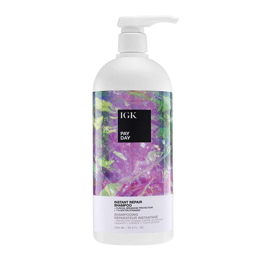 IGK PAY DAY Instant Repair Shampoo 33.8oz - The Warehouse Salon | Available at Plush Salon, Oakdale, PA