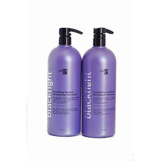 Oligo Blacklight Nourishing Shampoo & Conditioner 33oz Duo - The Warehouse Salon | Available at Plush Salon, Oakdale, PA