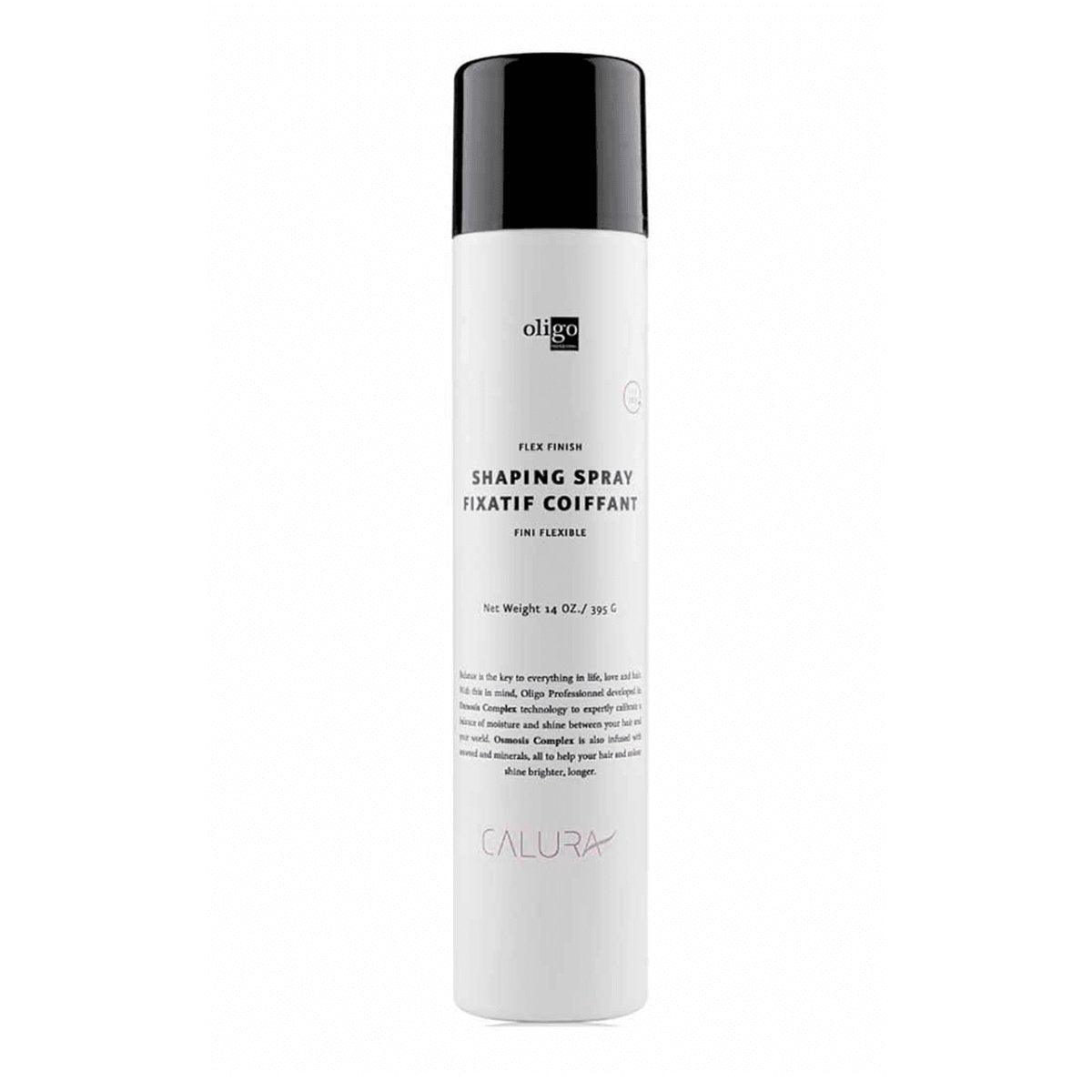 Oligo Calura Flex Finish Shaping Spray 14oz - The Warehouse Salon | Available at Plush Salon, Oakdale, PA