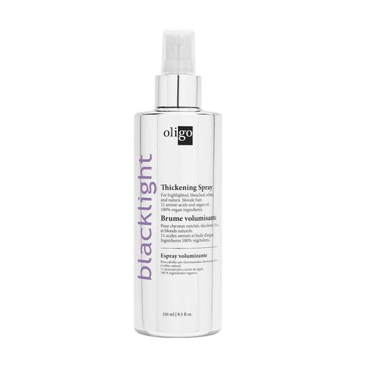 Oligo Blacklight Thickening Spray 8.5oz - The Warehouse Salon | Available at Plush Salon, Oakdale, PA
