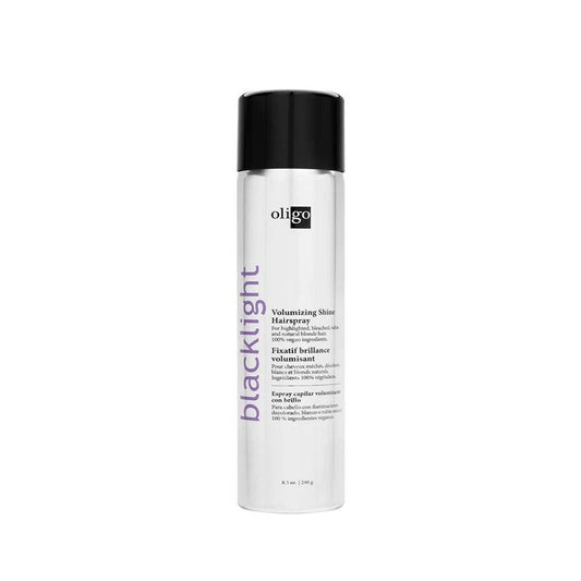 Oligo Blacklight Volumizing Shine Hairspray 8.5oz - The Warehouse Salon | Available at Plush Salon, Oakdale, PA