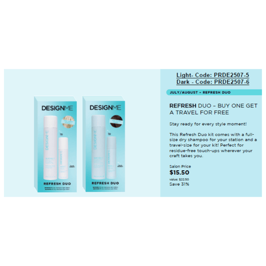 Design.Me Quickie.Me Dry Shampoo - The Warehouse Salon | Available at Plush Salon, Oakdale, PA
