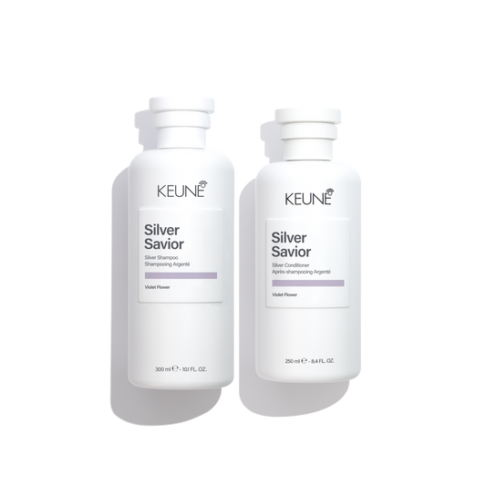 Keune Silver Savior Shampoo + Conditioner - Keune | Available at Plush Salon, Oakdale PA