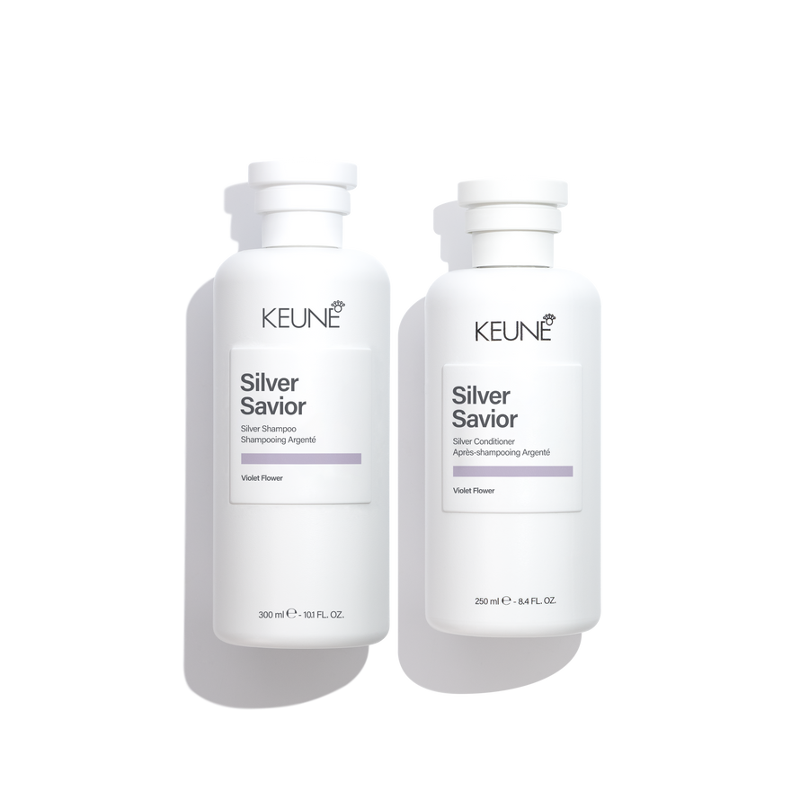 Keune Silver Savior Shampoo + Conditioner - Keune | Available at Plush Salon, Oakdale PA