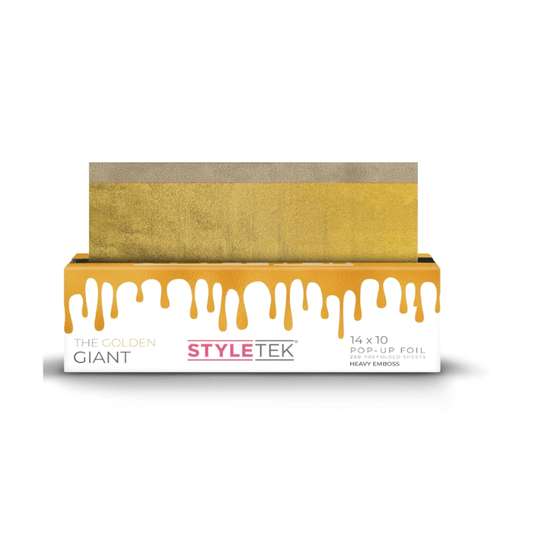 Styletek The Golden Giant 14x10 250ct Mega Wide Heavy Texture Foil Sheets - The Warehouse Salon | Available at Plush Salon, Oakdale, PA