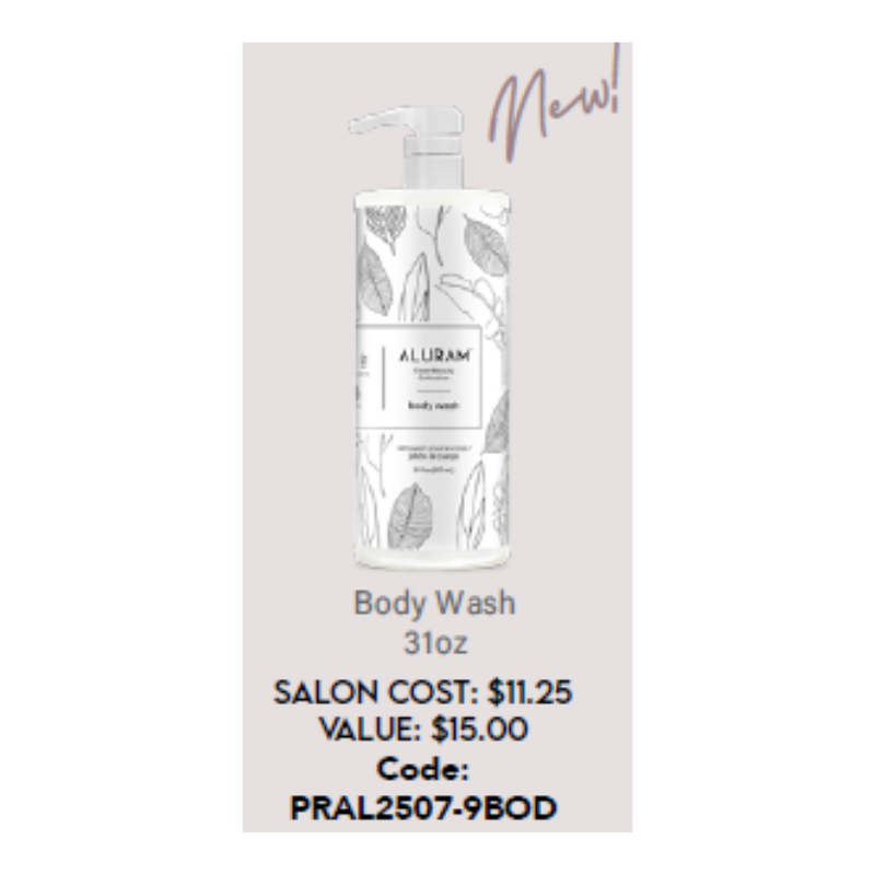 Aluram 25% OFF Backbar Promotion - Signature Body Wash 31oz